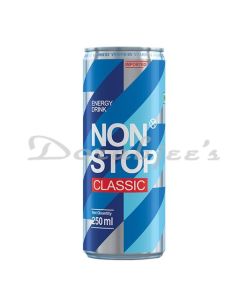 NON STOP CLASSIC 250 ML CLASSICAL  ENERGY DRINK WITH CAFFEINE  TAURINE VITAMIN COMPLEX B5 B6 B9 C