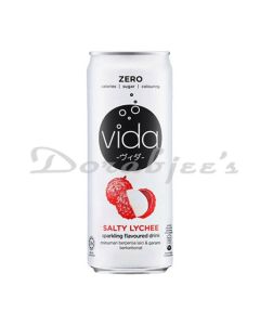 VIDA ZERO SALTY LYCHEE  SPARKLING DRINK 330ML