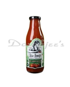 THE TRUE TOMATO NO ADDED SUGAR KETCHUP NO PRESERVATIVES NO CHEMICALS 550G