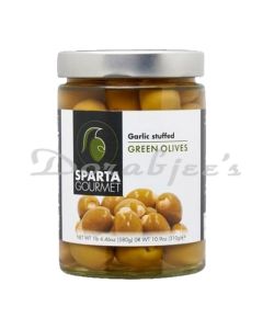 SPARTA GARLIC OLIVES 580G GARLIC OLIVES