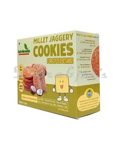 SATVIKVEDA JOWAR COCONUT COOKIES 100G  MILLET JAGGERY BISCUITS  NUTRITIOUS SNACKS FOR KIDS