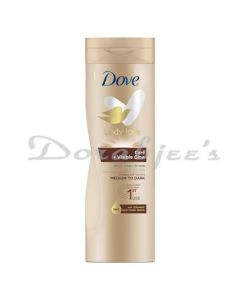 DOVE MEDIUM TO DARK SUN KISSED 1ST USE SUN LOTION 400ML