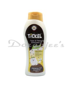TICKEL HERBAL PET SHAMPOO 400ML ELIMINATES TICKS & FLEAS OF YOUR FURRY PETS