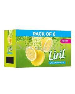 LIRIL LIME & TEA TREE OIL SOAP BAR 6 X 125 G