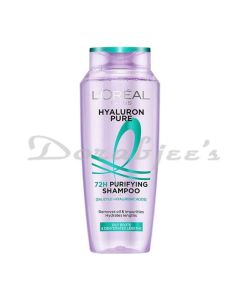 LOREAL HYALURON PURE 72H PURIFYING SHAMPOO FOR OILY SCALP & DRY HAIR 340 ML