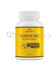 VANSATTVA TURMERIC WITH BLACK PEPPER CAPSULE - 60 CAPSULES - 650MG EACH