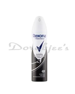 REXONA INVISIBLE ON BLACK WHITE CLOTHS DEO SPRAY 200ML