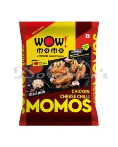 WOW CHICKEN CHEESE CHILLI MOMOS 10P