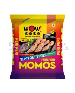 WOW BUY 1 GET 1 VEG PERI PERI MOMO 10P + 10P