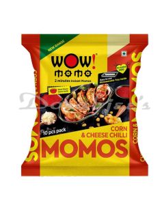 WOW CORN & CHEESE CHILLI MOMOS 10P