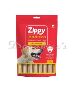 ZIPPY DOG FOOD DENTAL STICKS MILK 100 G