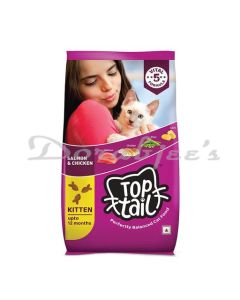 TOPTAIL CAT FOOD KITTEN SALMON & CHICKEN  1.1 KG * 8 NOS