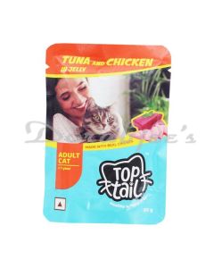 TOPTAIL CAT FOOD ADULT TUNA & CHICKEN -85 G