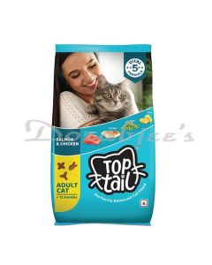 TOPTAIL CAT FOOD ADULT SALMON & CHICKEN  1.2 KG * 8 NOS