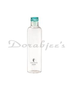 SANJEEV KAPOOR VERONA BOROSILICATE ROUND BOTTLE WITH LID 500 ML SEA GREEN  WITH GIFT BOX