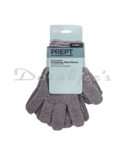 PREPT MICROFIBER EXFOLIATING LOOFAH BODY HAND GLOVES FOR BATHING  SHOWER GLOVES 2 PAIRS