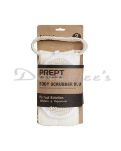 PREPT NATURAL LOOFAH EXFOLIATING BODY SCRUBBER BACK SCRUBBERS 2 PACK