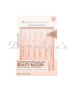 BUNGALOW BEAUTY  FACIAL RAZORS FOR WOMEN SET OF 6 PINK