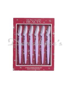 BUNGALOW BEAUTY DERMA RAZOR SET 6 PCS LILAC