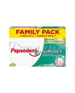 PEPSODENT GUMCARE TOOTH PASTE 3*130G  PACK OF 3