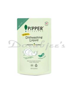 PIPPER STANDARD NATURAL DISH WASHING LIQUID SPEARMINT REFILL POUCH, 750ML