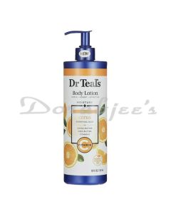 DR TEALS BODY LOTION MOISTURE + GLOW & RADIANCE WITH VITAMIN C & CITRUS ESSENTIAL OILS 532ML