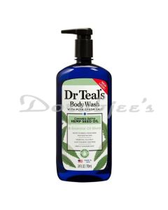 DR TEALS BODY WASH WITH PURE EPSOM SALT CANNABIS SATIVA HEMP SEED OIL 710ML