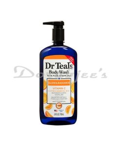 DR TEALS BODY WASH WITH PURE EPSOM SALT GLOW & RADIANCE 710ML