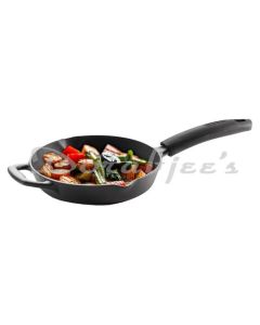 TRAMONTINA FRY PAN 24 TITANEX 24 CM PRE-SEASONED CAST IRON FRY PAN