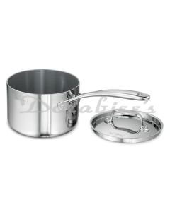 TRAMONTINA SAUCE PAN 16 FUSAO 16CM TRIPLY CERAMIC SAUCE PAN WITH SS LID