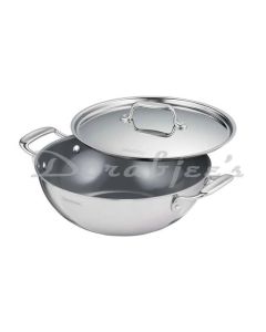 TRAMONTINA DEEP KADAI 24 FUSAO 24CM TRIPLY CERAMIC DEEP KADAI WITH SS LID