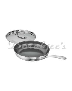 TRAMONTINA FRY PAN 24 FUSAO 24CM TRIPLY CERAMIC FRY PAN WITH SS LID