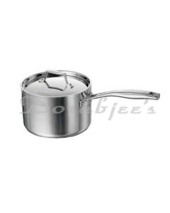 TRAMONTINA SAUCE PAN 18 AEION 18CM TRIPLY SAUCE PAN WITH SS LID