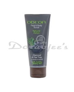 ODEON CHARCOAL N TEA TREE FACE N BODY SCRUB 100 ML SCRUB