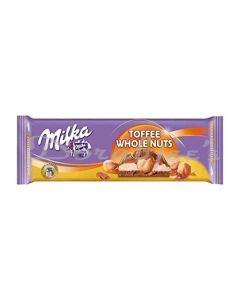 MILKA CHOCOLATE TOFFEE WHOLE NUT 300G