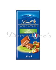 LINDT CHOCOLATE LAIT NOISETTES CHOCOLATE 100 G