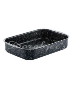 WESTINGHOUSE ROASTING TIN 25CM BAKING TRAY FOR OVEN NON STICK ROASTING TRAY BLACK MARBLE