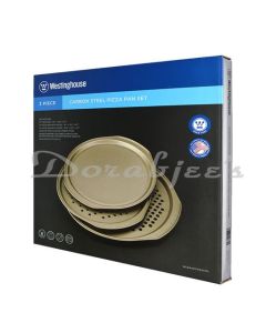 WESTINGHOUSE KITCHEN SERIES WCBA007103ACPN 3PIECE CARBON STEEL PIZZA PAN SET