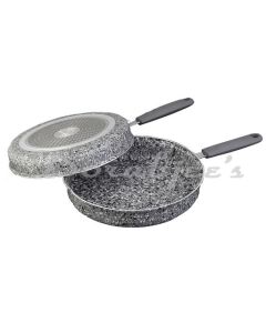 WESTINGHOUSE TORTILLA FRYING PAN SET 24 CM DOUBLE PAN FOR OMELETS PANCAKES GREY