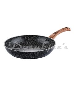 WESTINGHOUSE BLACK MARBLE SERIES NON STICK FRYING PAN  28 CM  WOODEN FINISH