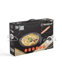 WESTINGHOUSE BLACK MARBLE SERIES NONSTICK ALUMINUM TAWA 28 CM WCCP0085T28MBB