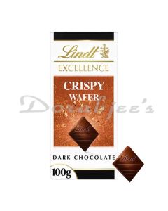 LINDT EXCELLENCE CRISPY WAFER DARK CHOCOLATE 100G