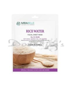 MIRABELLE RICE WATER KOREAN FACE SHEET MASK 25ML FOR BRIGHTENING