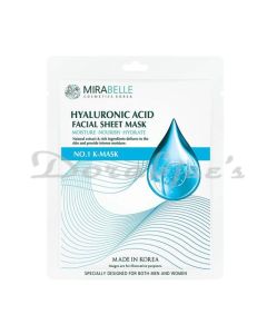 MIRABELLE HYALURONIC KOREAN FACE SHEET MASK 25ML FOR ANTI-AGING  HYDRATION