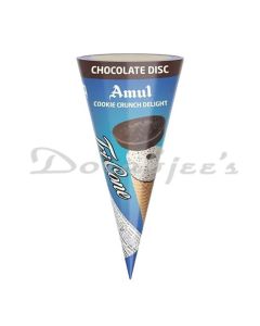AMUL ICE CREAM TRICONE COOKIES N CREAM 120ML