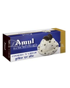 AMUL FAMILY PACK ICE CREAM COOKIE CREAM 750ML