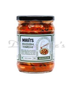 MAVIS RADISH KIMCHI 500G MADE USING ORGANIC RADISH, SPRING ONION, LEEK, GINGER,SUGAR SALT