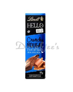 LINDT CHOCOLATE CRUNCHY NOUGAT CH 100G