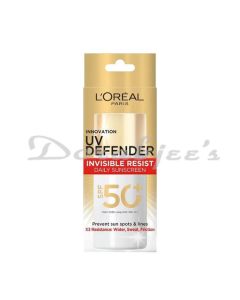 LOREAL UV DEFENDER INVISIBLE RESIST DAILY SUNSCREEN SPF 50+ 50 ML