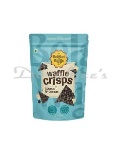 THE BELGIAN WAFFLE CO  COOKIE & CREAM WAFFLE CRISPS 85GS